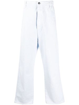 AMI Paris five-pocket cotton straight-leg trousers - Blue