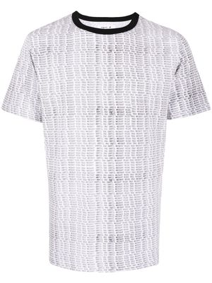 agnès b. text-print cotton T-shirt - White