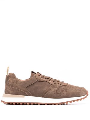 Buttero perforated-detail low-top sneakers - Brown