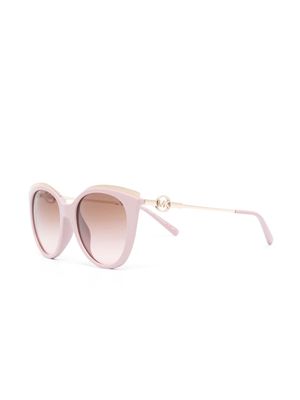 Michael Kors logo-plaque cat-eye sunglasses - Pink