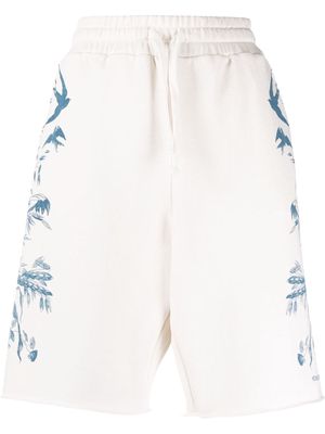 RED Valentino Summer Toile de Jouy track shorts - Neutrals