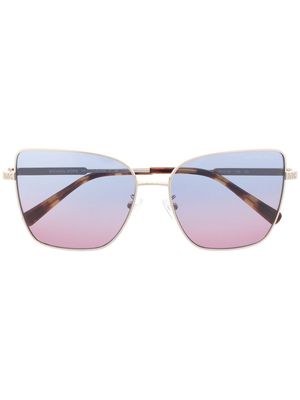 Michael Kors ombre-sense square-frame sunglasses - Gold