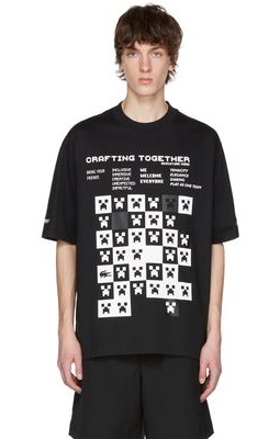 Lacoste Black Minecraft Edition Cotton T-Shirt