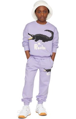 Mini Rodini Kids Purple Crocodile Lounge Pants