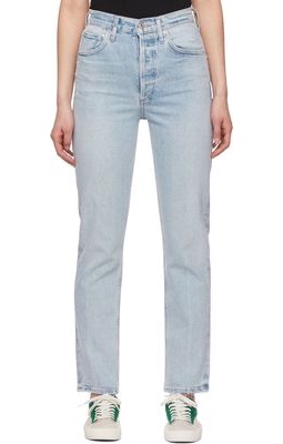 Citizens of Humanity Blue Humanity Sabine Straight-Leg Jeans