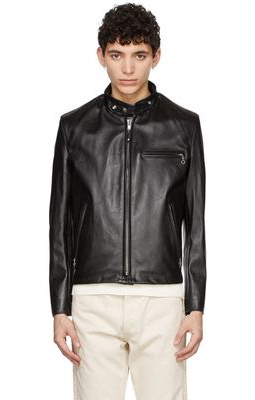 Schott Black Racer Leather Jacket