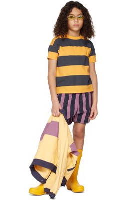 The Campamento Kids Yellow & Black Striped T-Shirt