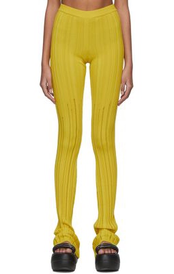 Marco Rambaldi Yellow Viscose Trousers