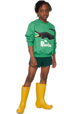 Mini Rodini Kids Green Crocodile Sweatshirt