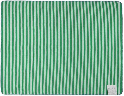 Sunnei SSENSE Exclusive Green Striped Blanket