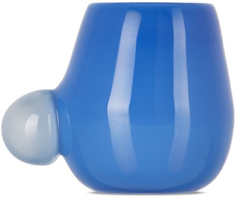 Sticky Glass Blue Bubble Cup