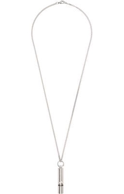 IN GOLD WE TRUST PARIS Silver Whistle Necklace