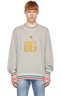 Dolce & Gabbana Grey Cotton Sweatshirt