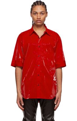 Maximilian Red Polyester Shirt