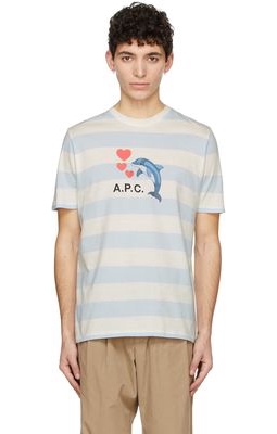 A.P.C. Blue Simon T-Shirt