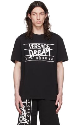 Versace Black Cotton T-Shirt