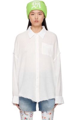 R13 White Cotton Shirt