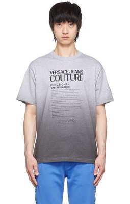 Versace Jeans Couture Grey Cotton T-Shirt