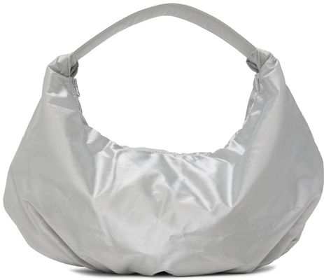 AMOMENTO Silver Foil Shoulder Bag