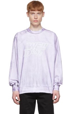 We11done Purple Cotton Long Sleeve T-Shirt