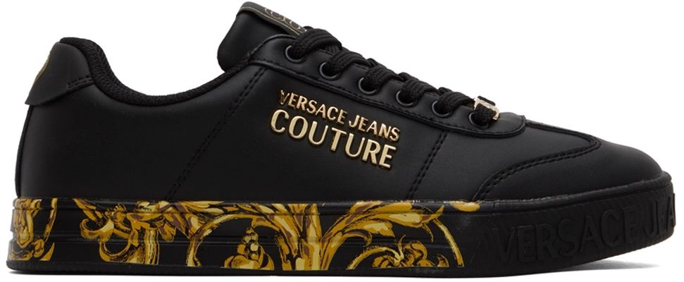 Versace Jeans Couture Black Garland Court 88 Sneakers