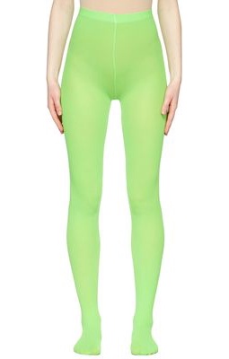 Comme des Garçons Green Nylon Tights