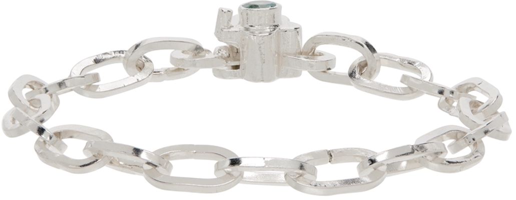 Shana Cave SSENSE Exclusive Silver Bobby Boy Bracelet