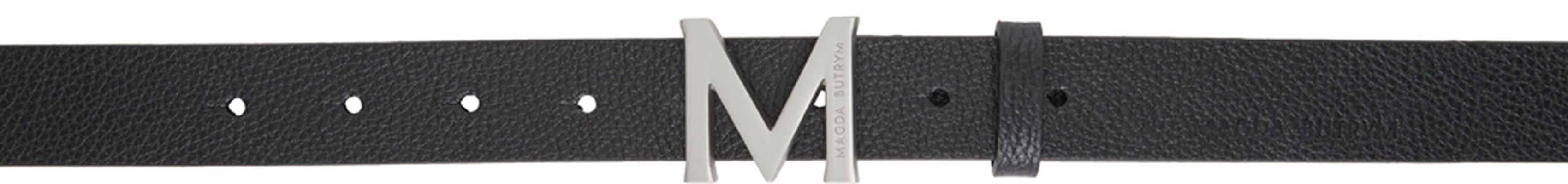 Magda Butrym Black M Logo Belt