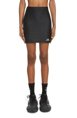 Balenciaga Tracksuit Miniskirt in Black