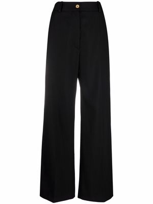 Patou high-waisted wide leg trousers - Black