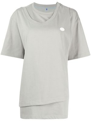 Ader Error layered style T-shirt - Grey