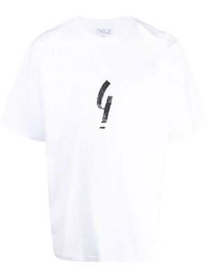 agnès b. Chris irony-mark T-shirt - White