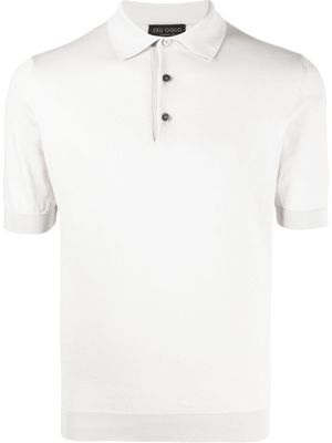 Dell'oglio cotton short-sleeve polo shirt - Grey