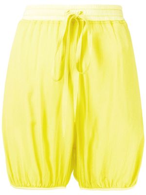 Nº21 drawstring waist ruched shorts - Yellow