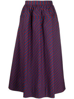 Tory Burch high waist mid-length skirt - Blue