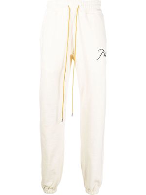 Rhude logo-embroidered track pants - Neutrals