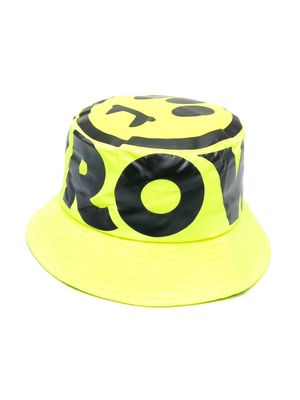 Barrow kids TEEN logo-print bucket hat - Yellow