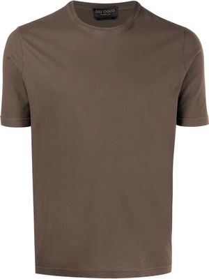 Dell'oglio round neck short-sleeved T-shirt - Brown