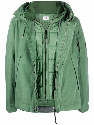 C.P. Company double-layered hooded coat - Green