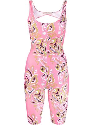 Emilio Pucci Africana backless playsuit - Pink