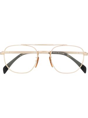 Eyewear by David Beckham changeable-lense rounded sunglasses - Gold