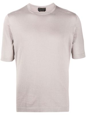Dell'oglio fine-knit cotton T-shirt - Neutrals