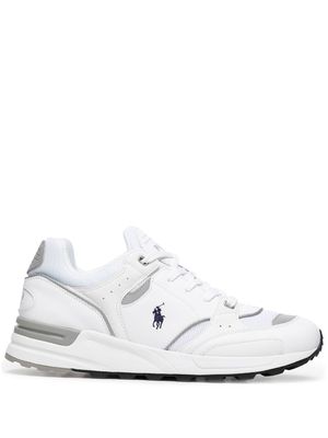 Polo Ralph Lauren embroidered-pony detail sneakers - White
