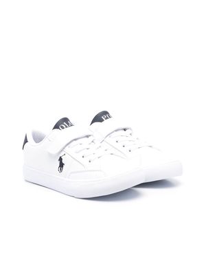Polo Ralph Lauren Kids Polo Poly-embroidered low-top sneakers - White