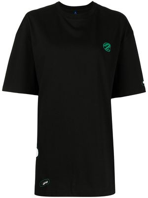 Ader Error logo patch T-shirt - Black