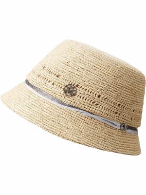 Maison Michel Souna straw bucket hat - Neutrals