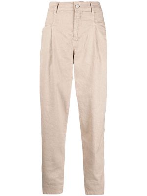 Closed linen-blend tailored trousers - Neutrals