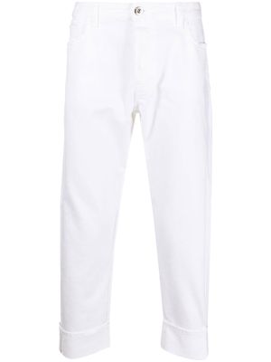 Emporio Armani mid-rise straight jeans - White