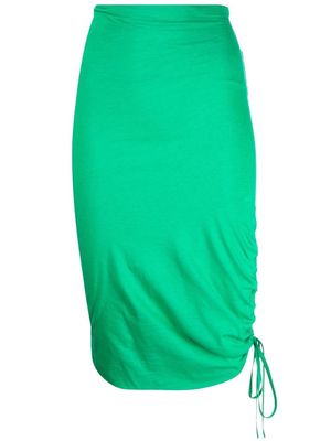 Nº21 high-waisted draped miniskirt - Green