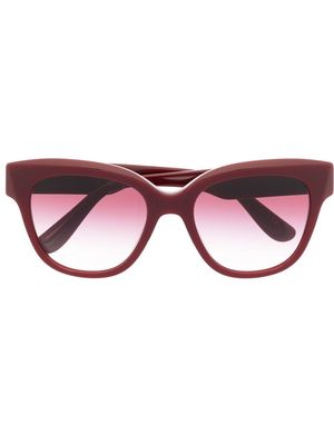 Dolce & Gabbana Eyewear logo-plaque D-frame sunglasses - Red